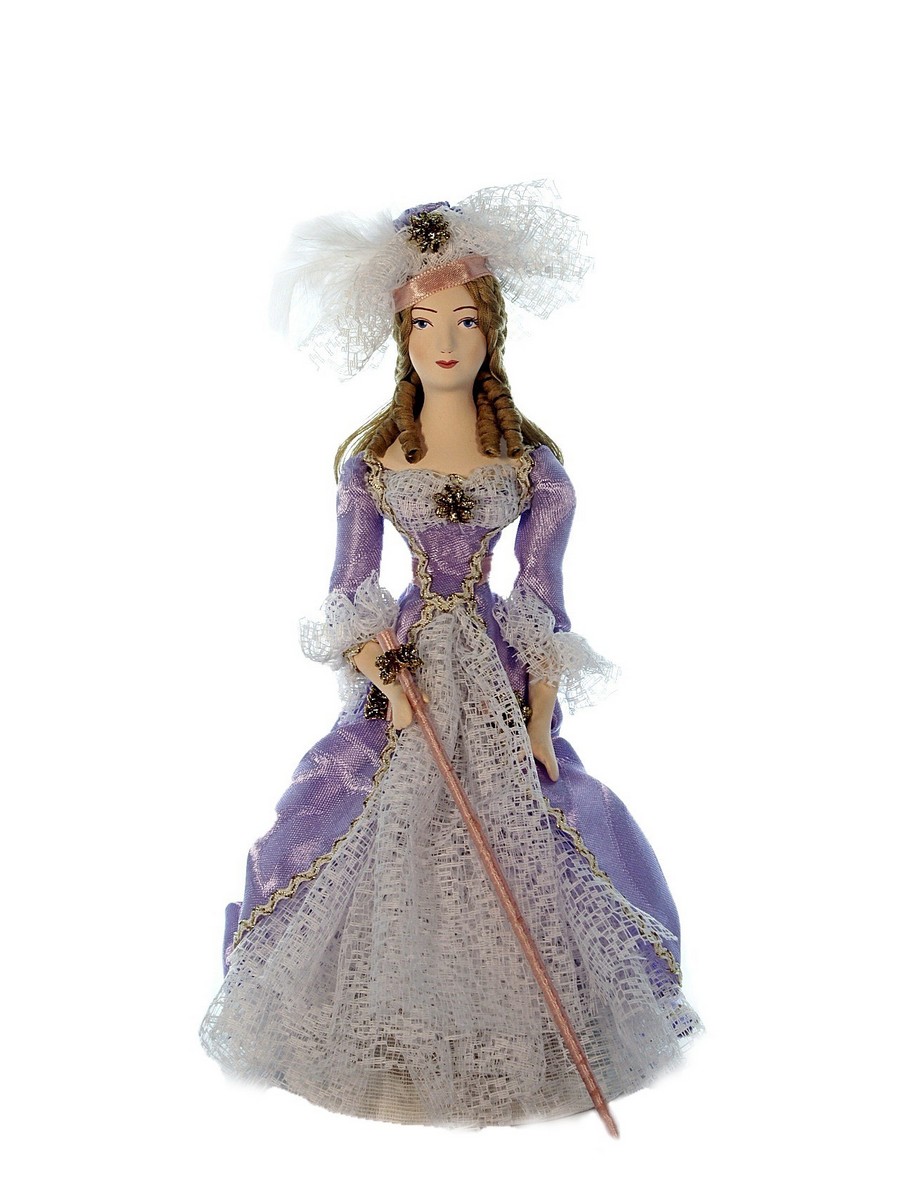 Кукла коллекционная потешного промысла дама с тростью