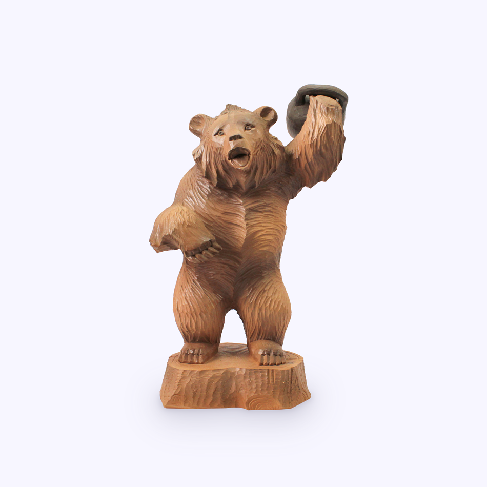 Медведь с гирей