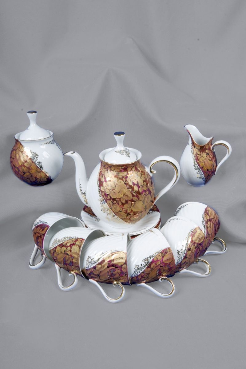 Сервиз чайный витой роспись русский сувенир