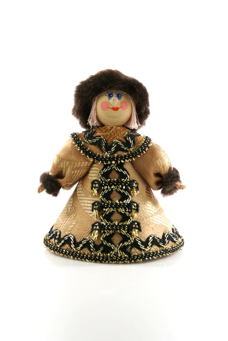Кукла-потешка сувенирная. иванушка. дерево, текстиль.