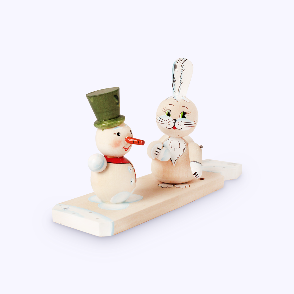 Заяц и снеговик
