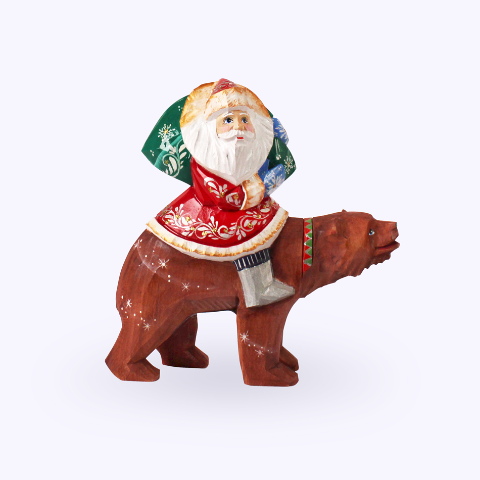 Дед мороз на медведе