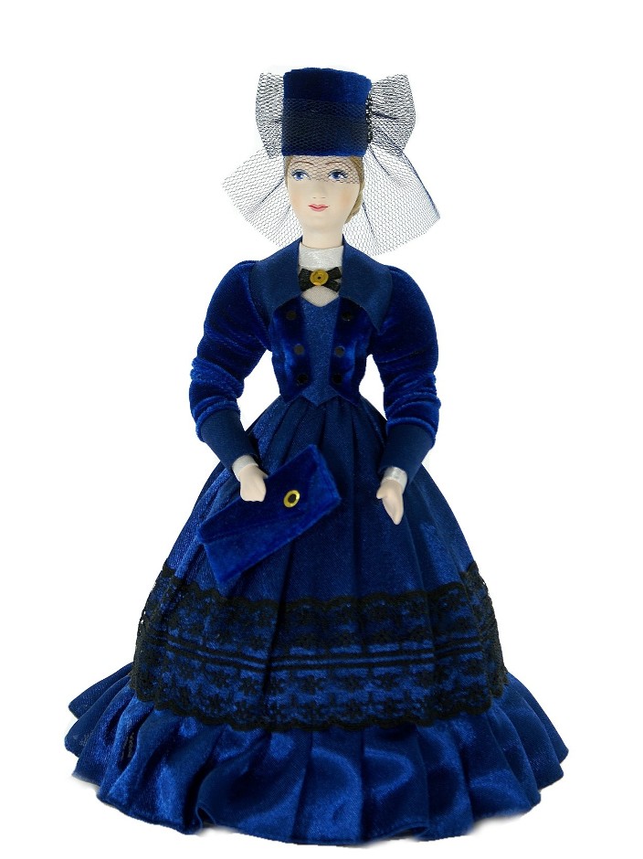 Кукла коллекционная потешного промысла в бархатном, атласном костюме анна каренина
