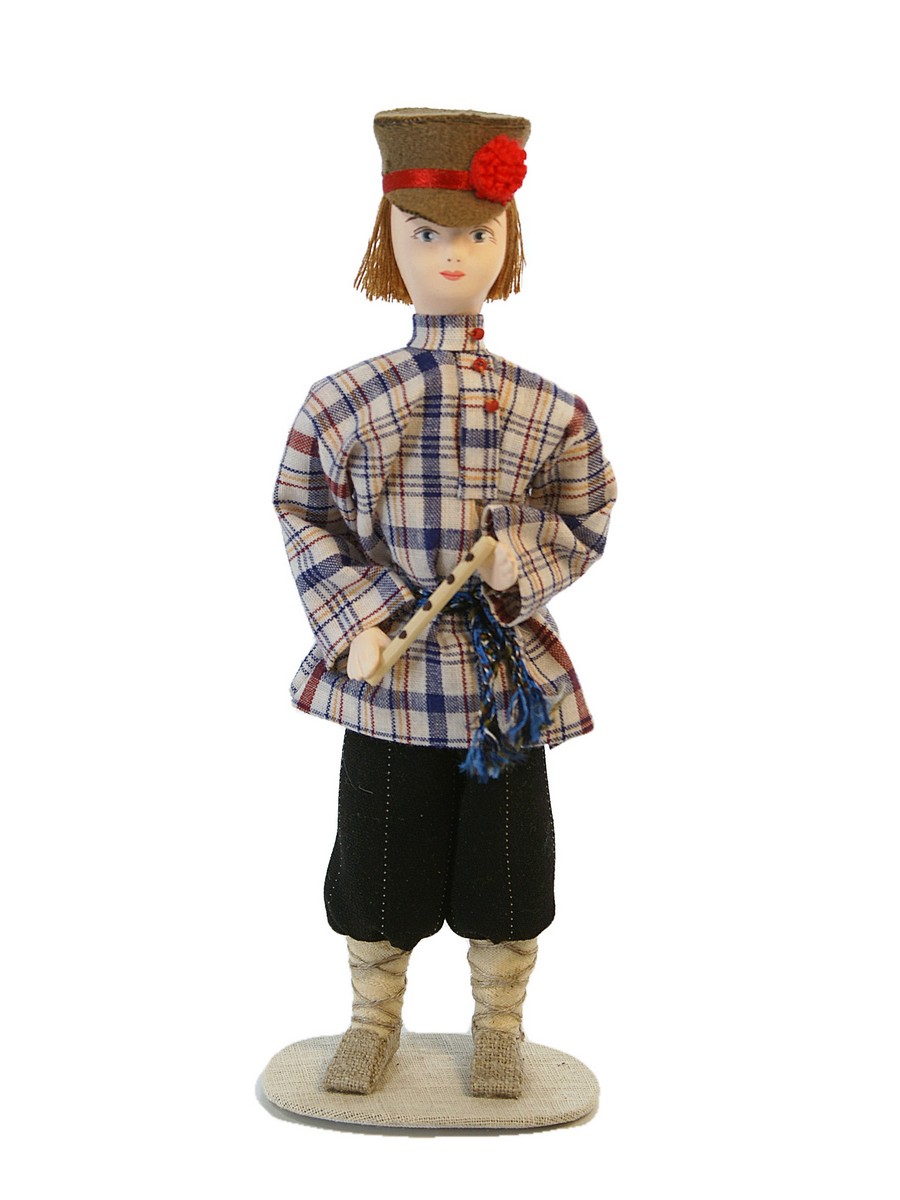 Кукла коллекционная тимоня. мальчик-пастушок.