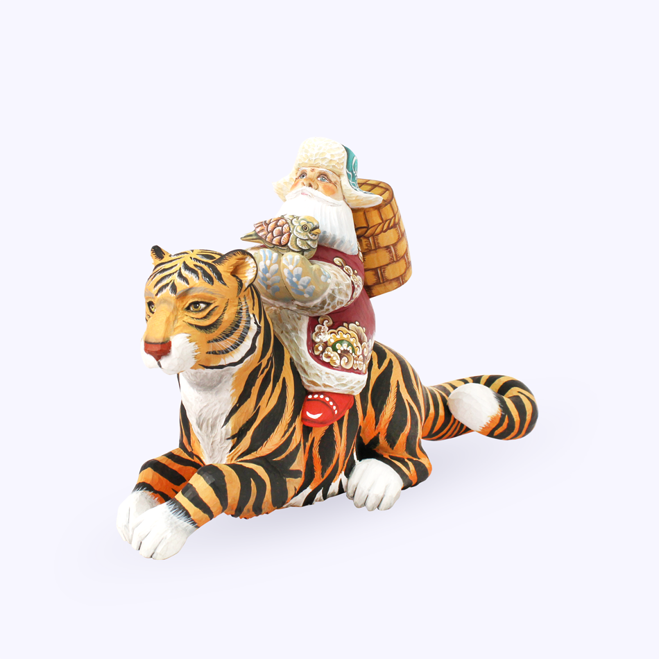 Дед мороз на тигре