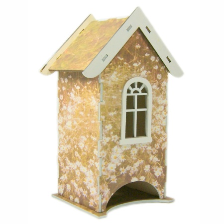 Чайный домик со съёмной крышей с принтом "ромашки"