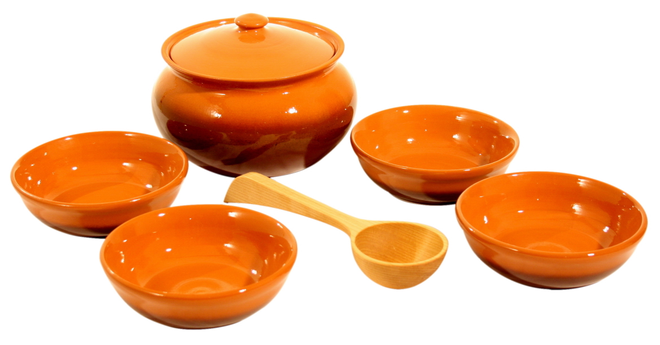 Набор посуды "вятская керамика" для каши (3,5 кг.) (традиция)