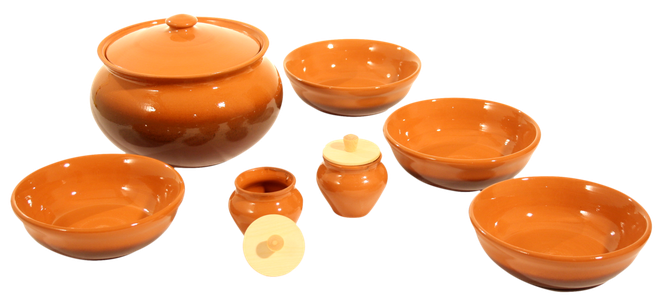 Набор посуды "вятская керамика" - "для окрошки" (3,7 кг.) (традиция)