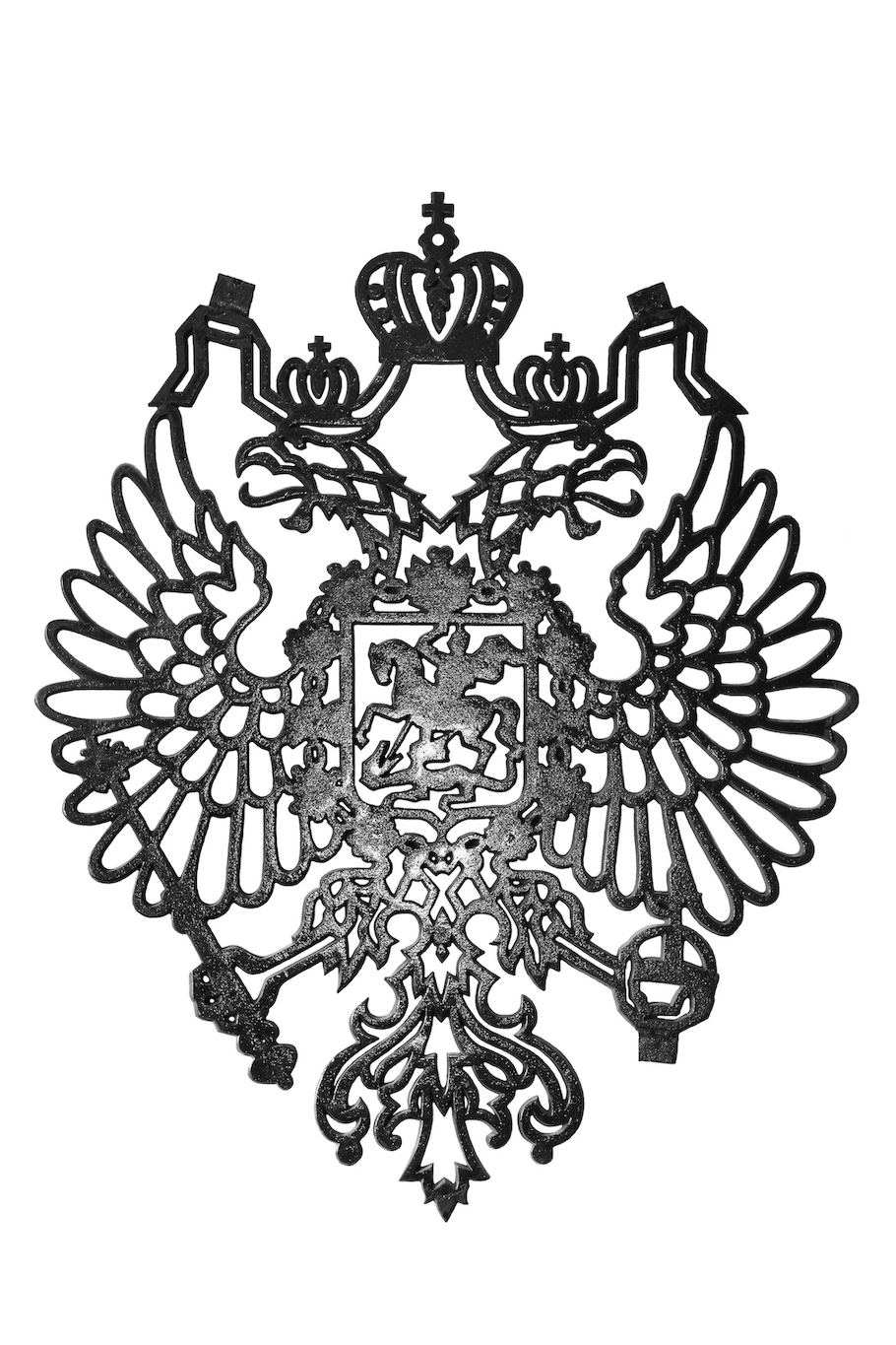 Рельеф сквозной "герб россии"