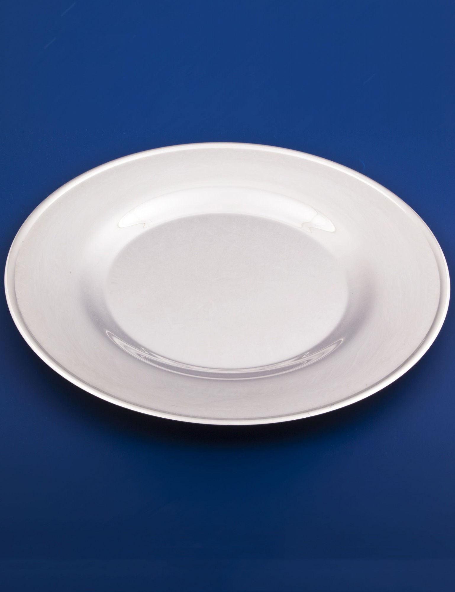 Серебряная закусочная тарелка №12