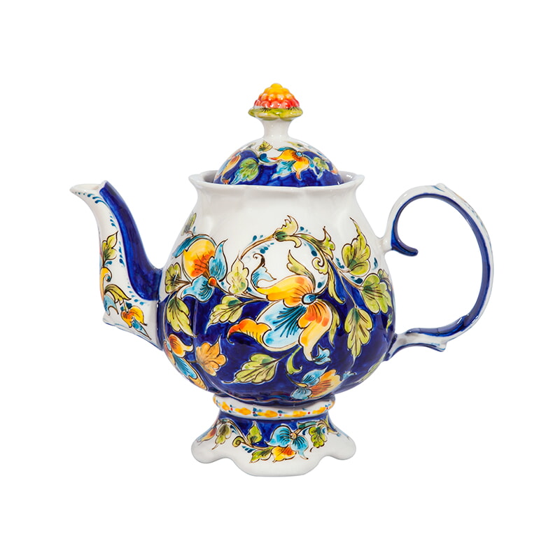 Сервиз чайный цветок в авторская работа косихиной "дивные цветы" гжель ручная роспись