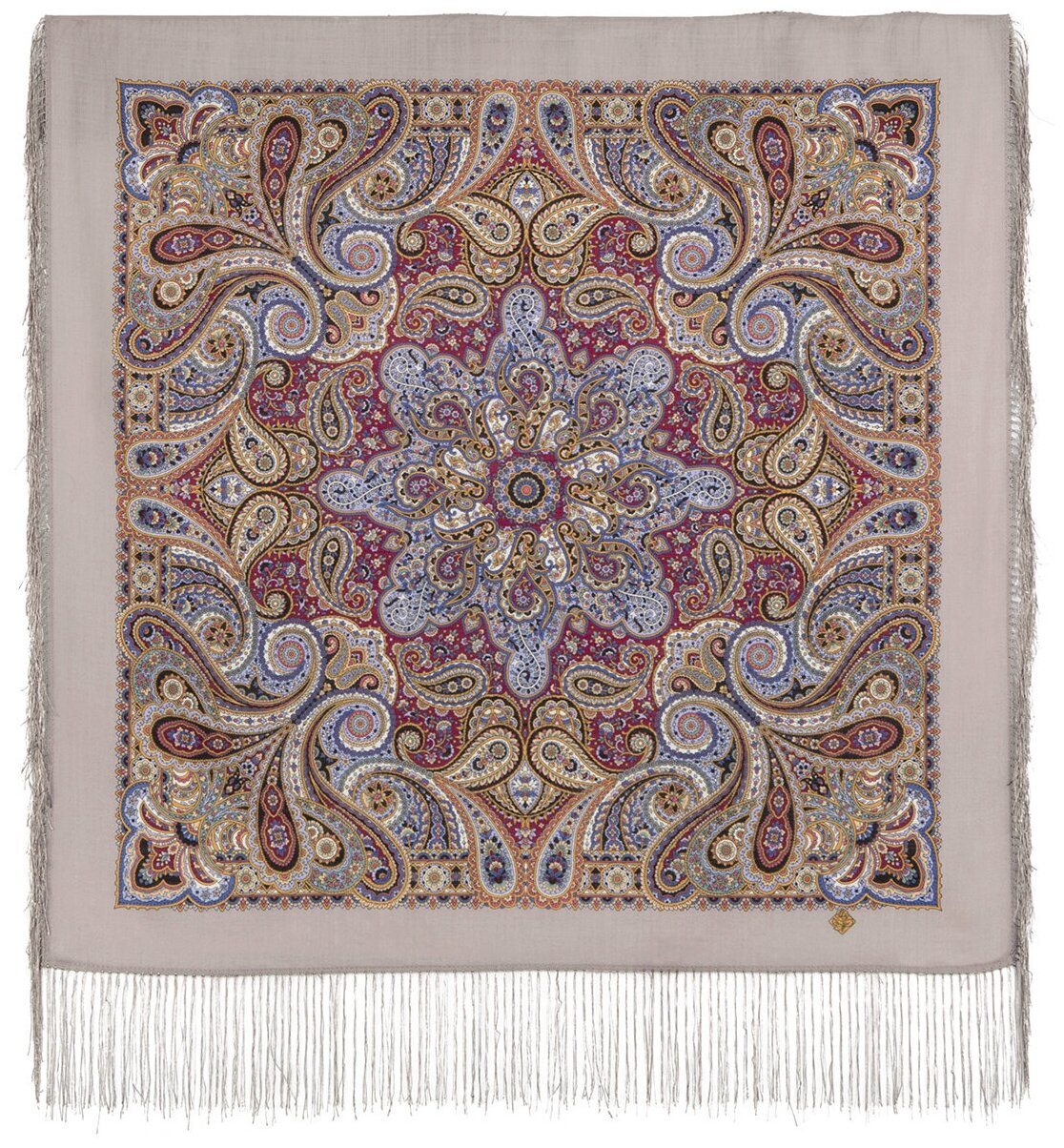 Павловопосадские платки / шерстяной платок с шелковой бахромой, 1836 горожанка